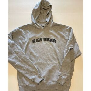 RAW GEAR-Large GREY‎ VINTAGE HOODIE Sz- Large